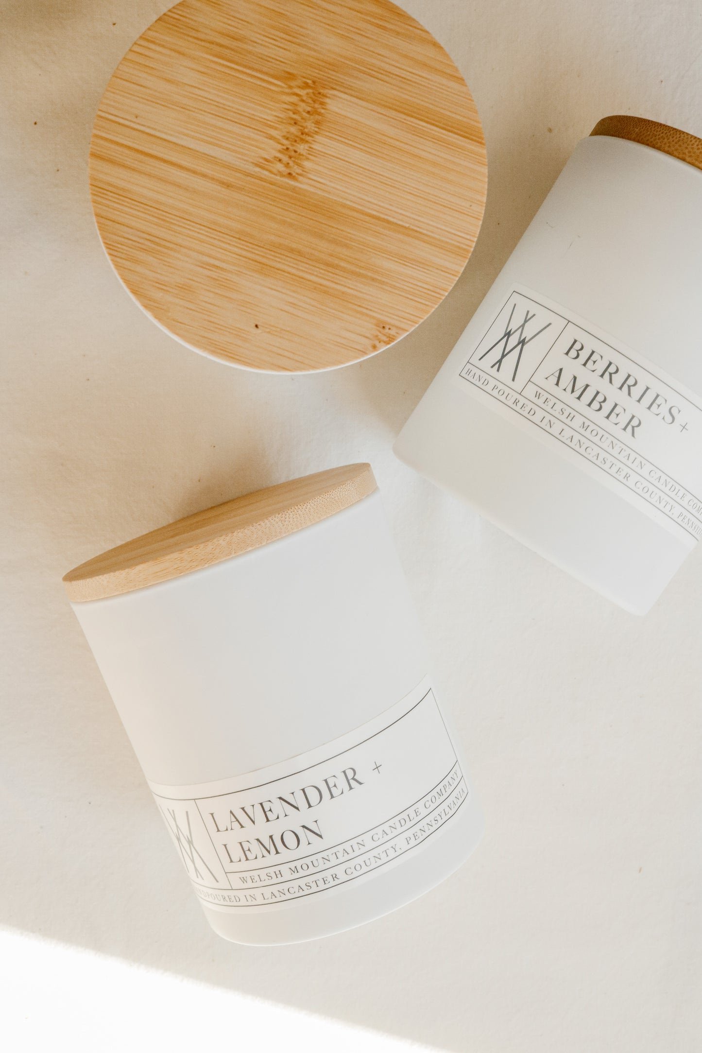 16oz. Coconut Wax Candle with Bamboo Lid-White