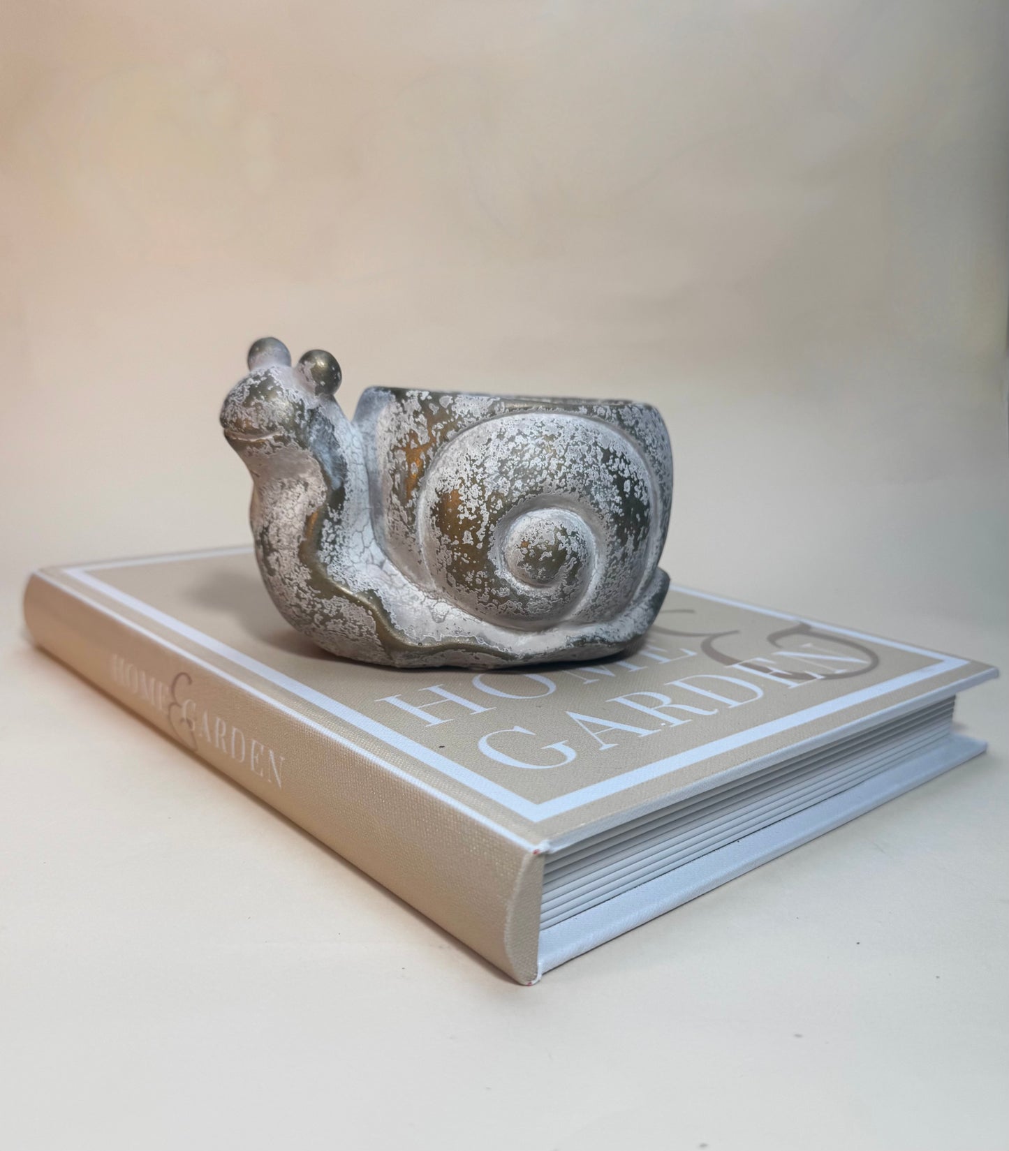 Concrete Snail Planter