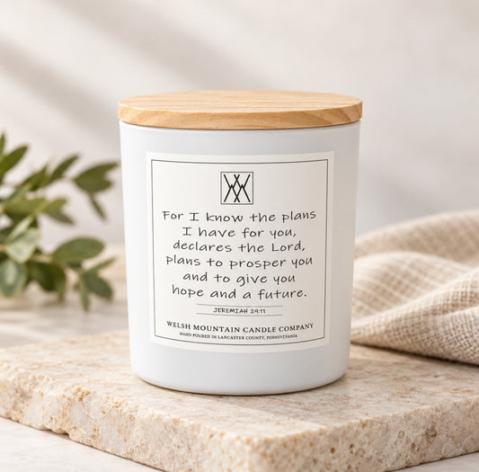 14oz. Scripture Candle - Jeremiah 29:11