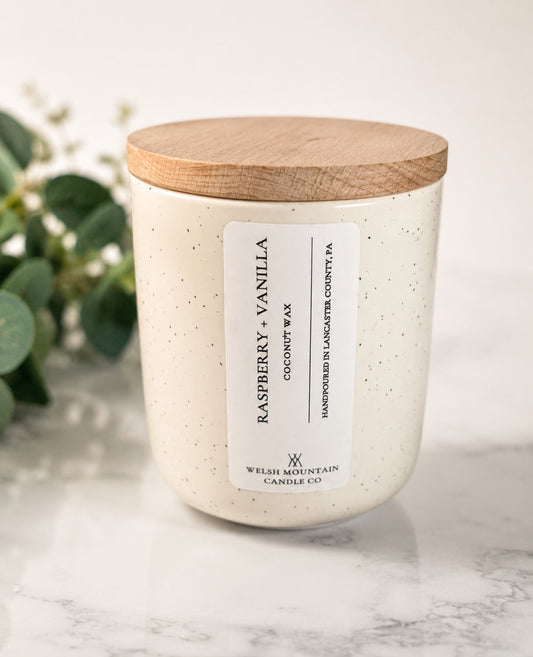 16 oz Homestead Candle - Speckled Cream
