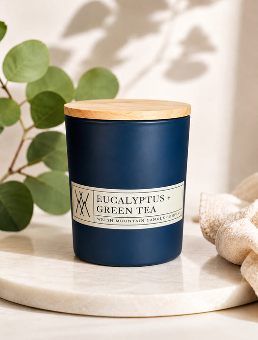 18oz Coconut wax Candle - Blue