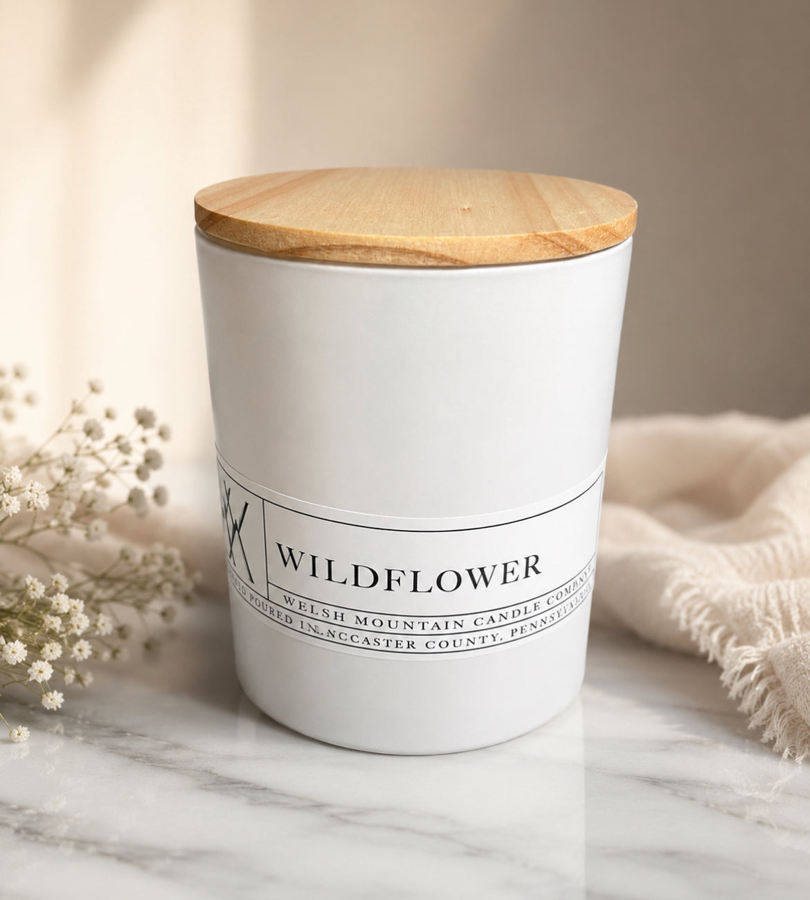 14oz. Wood Lid Coconut Wax Candle