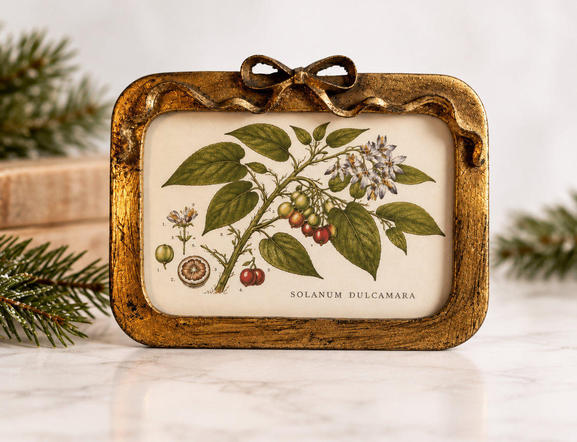 Gold Picture Frame with Bow