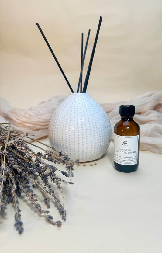 Reed Diffuser jar with 5 reeds