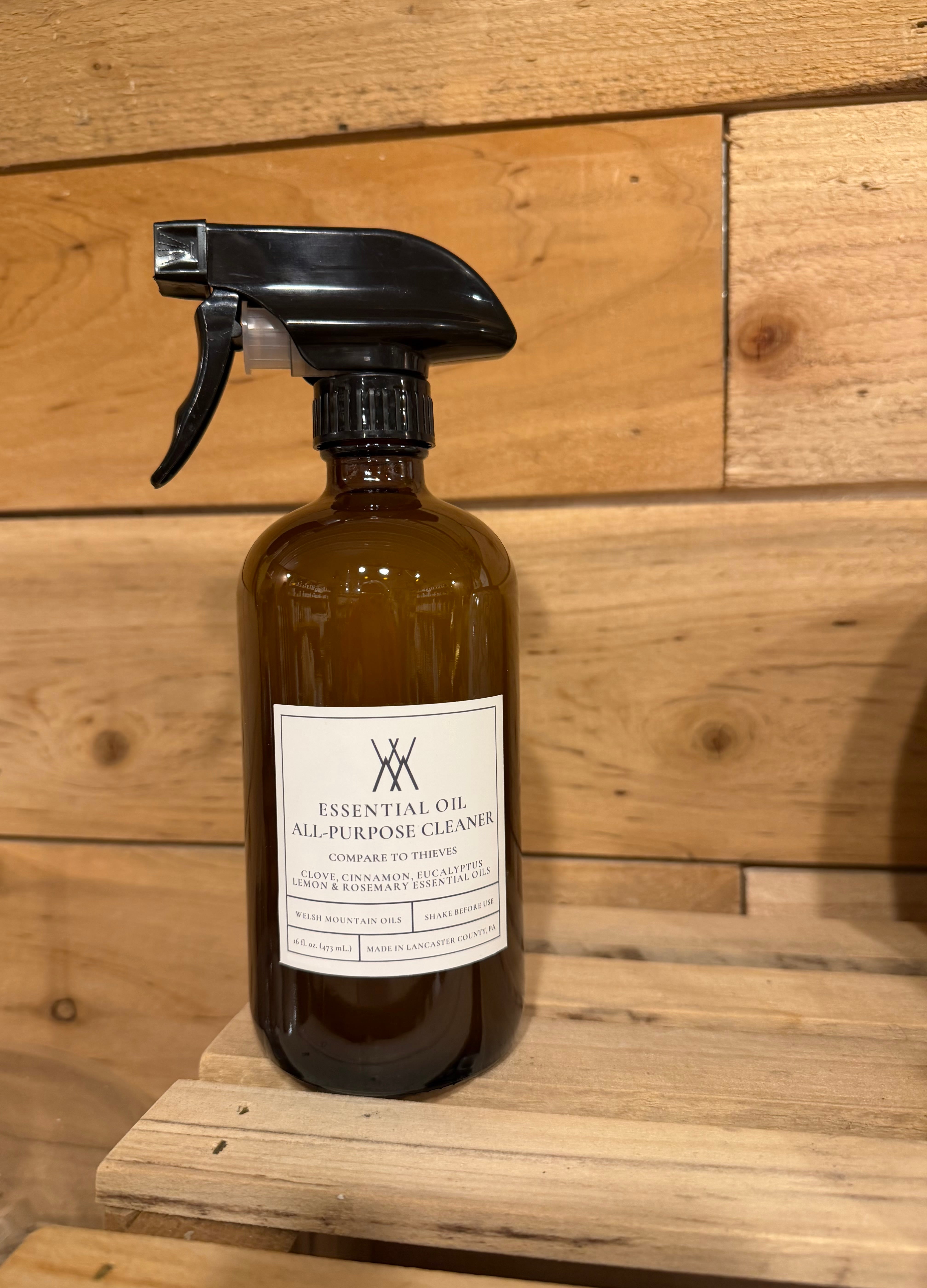 16 oz. All- Purpose Essential Oil Cleaner – Welsh Mountain Candle Co.