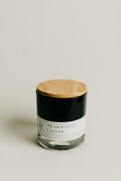 11oz. Coconut Wax Candle with Bamboo Lid-Black