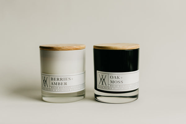 11oz. Coconut Wax Candle with Bamboo Lid-Black