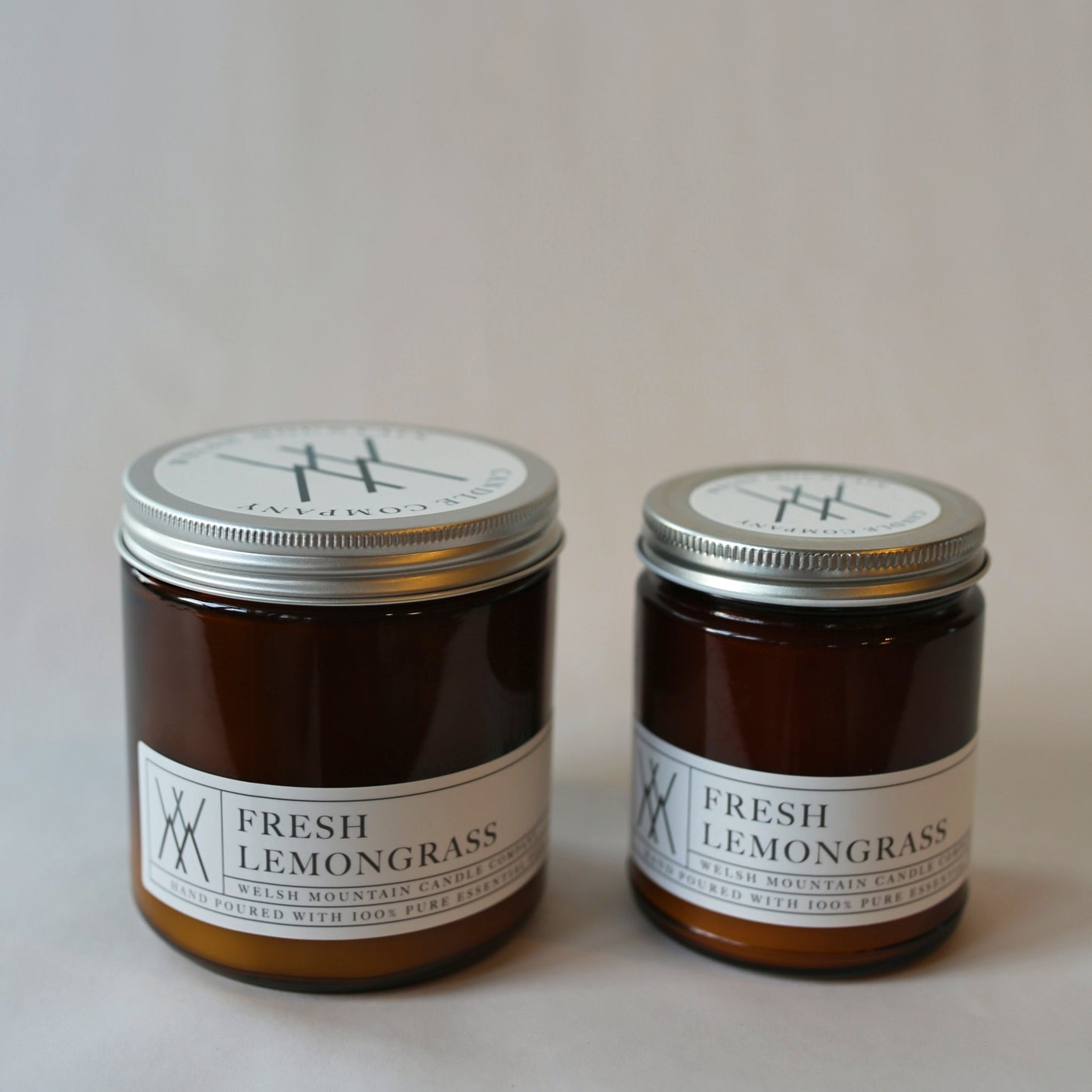 Essential oil candles, Amber jar